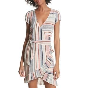 Free People wrap mini dress